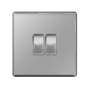 BG 10A 2 Gang 2 Way Plate Switch (10 For @1.9 Each)